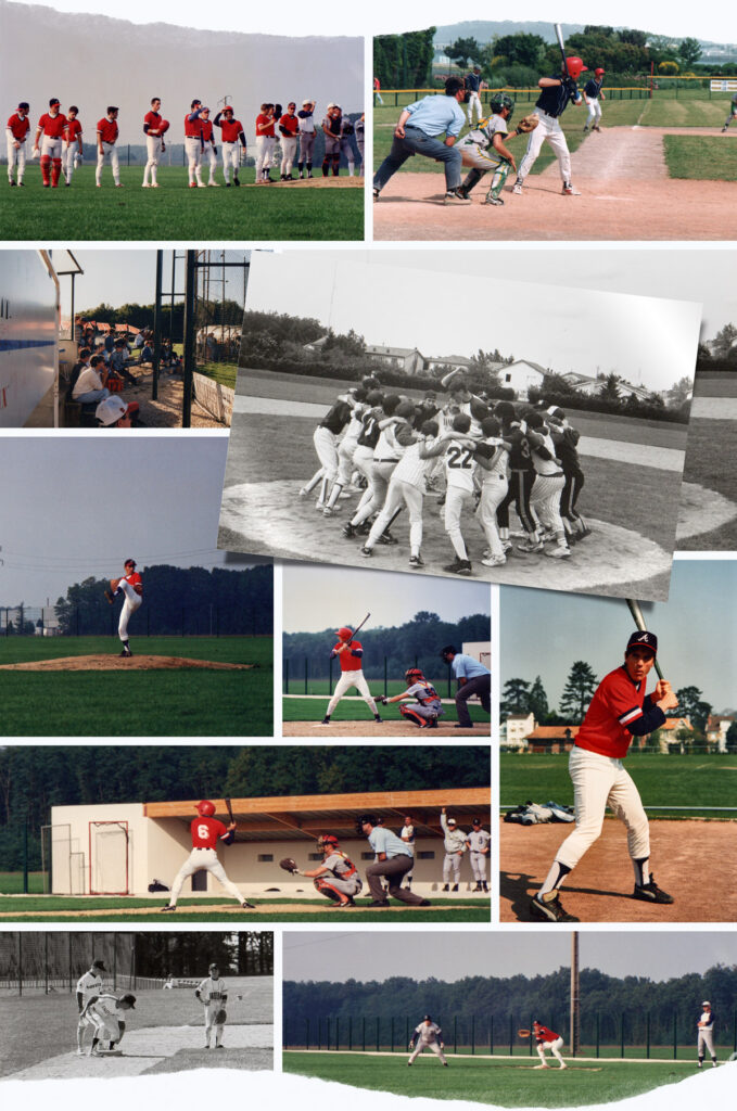 pêle-mêle photos d'archive histoire baseball Angoulême